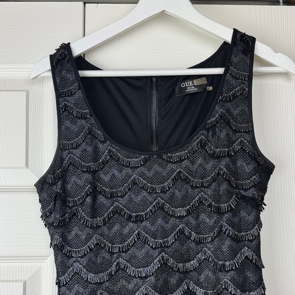 Guess Metallic Black Textured Dress - Picture 5 of 16